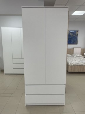 Шкаф 2-ств. с 2 ящиками "Бьянко" в Ноябрьске - noyabrsk.mebel24.online | фото 3