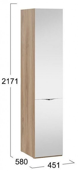 Шкаф для белья Глосс СМ-319.07.112 в Ноябрьске - noyabrsk.mebel24.online | фото 4