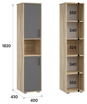 Шкаф для белья Оскар в Ноябрьске - noyabrsk.mebel24.online | фото 3