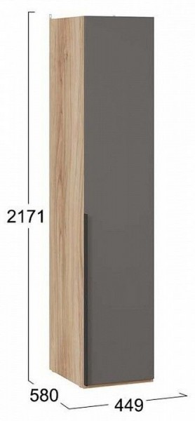 Шкаф для белья Порто СМ-393.07.001 в Ноябрьске - noyabrsk.mebel24.online | фото 3
