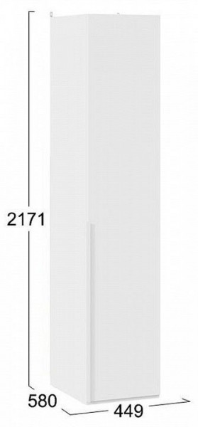 Шкаф для белья Порто СМ-393.07.001 в Ноябрьске - noyabrsk.mebel24.online | фото 4