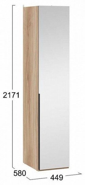 Шкаф для белья Порто СМ-393.07.002 в Ноябрьске - noyabrsk.mebel24.online | фото 4