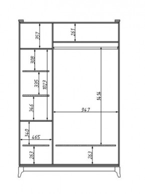 Шкаф для одежды Сабрина (ММ-302-01/03Б) в Ноябрьске - noyabrsk.mebel24.online | фото