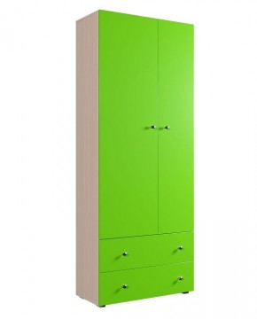 Шкаф ДМ 800 с 2-мя ящиками (лайм) в Ноябрьске - noyabrsk.mebel24.online | фото