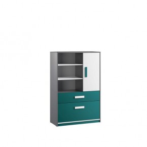 Шкаф книжный Кэнди КШ-2 Океан в Ноябрьске - noyabrsk.mebel24.online | фото