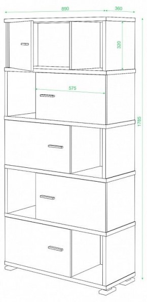 Шкаф комбинированный Домино СБ-30/5 в Ноябрьске - noyabrsk.mebel24.online | фото 2