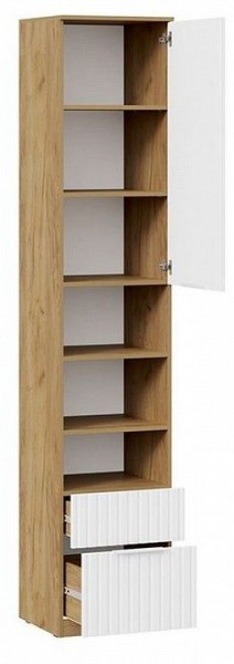 Шкаф комбинированный Хилтон Исп. 2 в Ноябрьске - noyabrsk.mebel24.online | фото 2