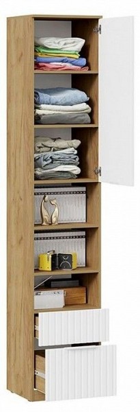Шкаф комбинированный Хилтон Исп. 2 в Ноябрьске - noyabrsk.mebel24.online | фото 5