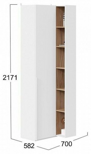 Шкаф комбинированный Порто СМ-393.21.024 в Ноябрьске - noyabrsk.mebel24.online | фото 2