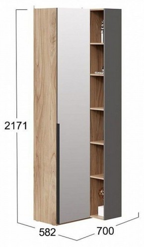 Шкаф комбинированный Порто СМ-393.21.025 в Ноябрьске - noyabrsk.mebel24.online | фото 2