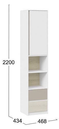 Шкаф комбинированный Сканди в Ноябрьске - noyabrsk.mebel24.online | фото 4