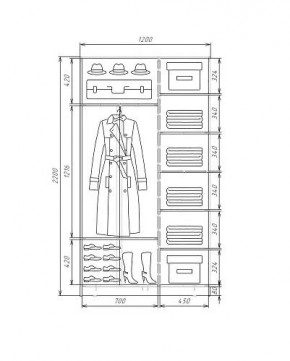 Шкаф-купе ХИТ 22-4-12-22 (420) в Ноябрьске - noyabrsk.mebel24.online | фото 5