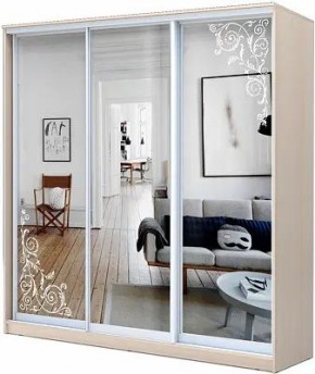 Шкаф-купе ХИТ 22-4-20-656 ОРНАМЕНТ в Ноябрьске - noyabrsk.mebel24.online | фото