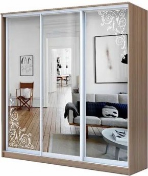 Шкаф-купе ХИТ 23-20/2-656 ОРНАМЕНТ в Ноябрьске - noyabrsk.mebel24.online | фото