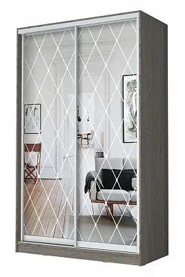 Шкаф-купе ХИТ 24-17-66 РОМБ БОЛЬШОЙ в Ноябрьске - noyabrsk.mebel24.online | фото