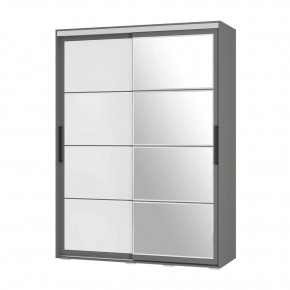 Шкаф-купе Крафт-6 1.6 м ШКК-06 (графит) в Ноябрьске - noyabrsk.mebel24.online | фото 3