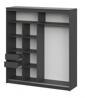 Шкаф-купе ШКП 3 МАКС (2000) Графит серый в Ноябрьске - noyabrsk.mebel24.online | фото 3
