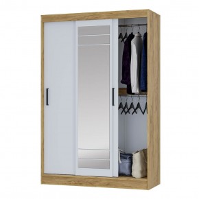 Шкаф-купе Тео ШКК-02 (крафт/белый) в Ноябрьске - noyabrsk.mebel24.online | фото 3