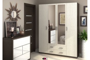 Шкаф Квадро венге/дуб белфорд в Ноябрьске - noyabrsk.mebel24.online | фото 2