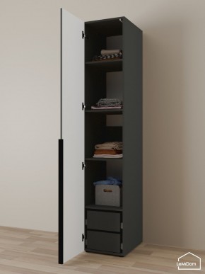 Шкаф Linnea MHR-1-4 2050х400х510 (Графит-М 11.1.25) в Ноябрьске - noyabrsk.mebel24.online | фото 5