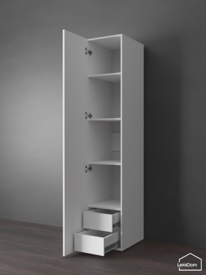 Шкаф Linnea MHR-1PO-4 2050х400х510 (Белый-М 11.1.2) в Ноябрьске - noyabrsk.mebel24.online | фото 4