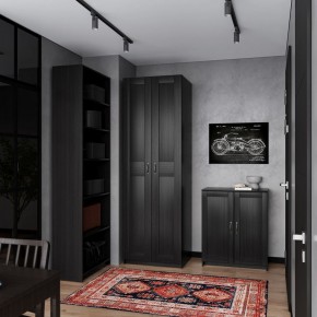 Шкаф МАКС двухстворчатый, цвет Дуб Венге в Ноябрьске - noyabrsk.mebel24.online | фото 4