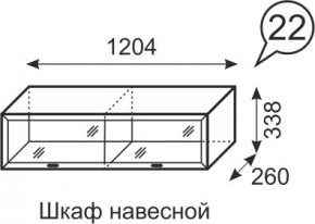 Шкаф навесной Венеция 22 бодега в Ноябрьске - noyabrsk.mebel24.online | фото 1