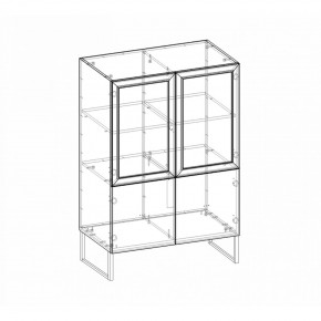 Шкаф низкий (2 стеклодвери) Марсель в Ноябрьске - noyabrsk.mebel24.online | фото 8
