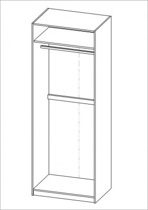 Шкаф ПЕГАС двухдверный, цвет Дуб Венге в Ноябрьске - noyabrsk.mebel24.online | фото 3