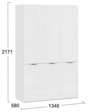 Шкаф платяной Глосс СМ-319.07.431 в Ноябрьске - noyabrsk.mebel24.online | фото 4