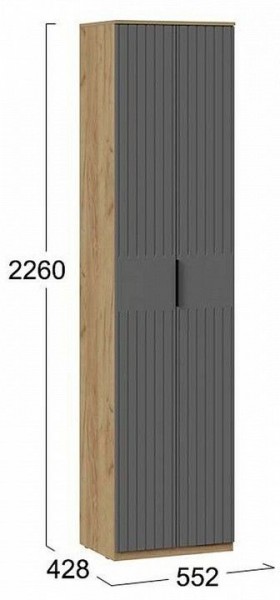 Шкаф платяной Хилтон Исп. 2 в Ноябрьске - noyabrsk.mebel24.online | фото 6