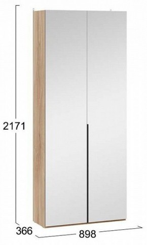 Шкаф платяной Порто СМ-393.07.224 в Ноябрьске - noyabrsk.mebel24.online | фото 4