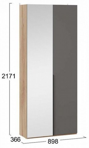 Шкаф платяной Порто СМ-393.07.225 в Ноябрьске - noyabrsk.mebel24.online | фото 3