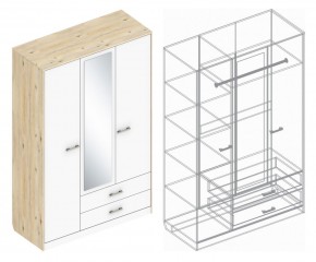 Шкаф "Милана" 3-х створчатый с 2 ящиками в Ноябрьске - noyabrsk.mebel24.online | фото