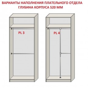 Шкаф распашной серия «ЗЕВС» (PL3/С1/PL2) Серый камень/Небраска натуральный в Ноябрьске - noyabrsk.mebel24.online | фото 10