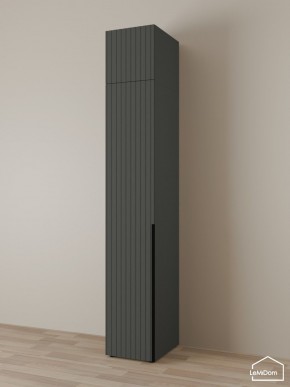 Шкаф с антресолью Linnea MHR-1A-1 2450х400х510 (Графит-М 11.1.25) в Ноябрьске - noyabrsk.mebel24.online | фото