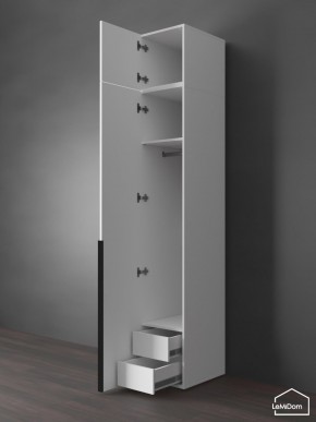 Шкаф с антресолью Linnea MHR-1A-3 2450х400х510 (Белый-М 11.1.2) в Ноябрьске - noyabrsk.mebel24.online | фото 6