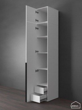 Шкаф с антресолью Linnea MHR-1A-4 2450х400х510 (Белый-М 11.1.1) в Ноябрьске - noyabrsk.mebel24.online | фото 5