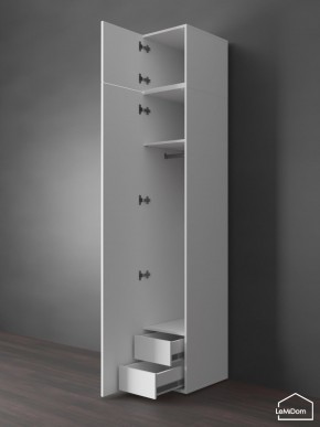 Шкаф с антресолью Linnea MHR-1POA-3 2450х400х510 (Белый-М 11.1.2) в Ноябрьске - noyabrsk.mebel24.online | фото 6