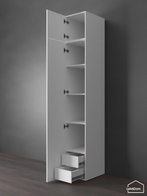 Шкаф с антресолью Linnea MHR-1POA-4 2450х400х510 (Белый-М 11.1.1) в Ноябрьске - noyabrsk.mebel24.online | фото 5