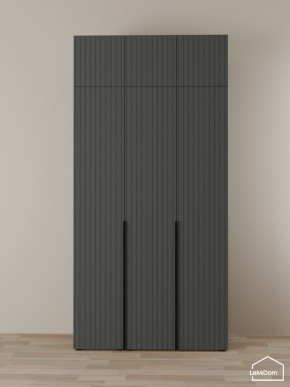 Шкаф с антресолью Linnea MHR-3A-1 2450х1200х510 (Графит-М 11.1.25) в Ноябрьске - noyabrsk.mebel24.online | фото 1