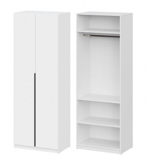 Шкаф ШК-5 + 2 полки (800) Белый текстурный в Ноябрьске - noyabrsk.mebel24.online | фото