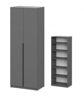 Шкаф ШК-5 + 4 полки (800) Графит в Ноябрьске - noyabrsk.mebel24.online | фото 1