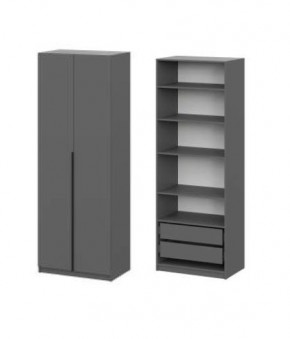Шкаф ШК-5 + 4 полки + ящики (800) Графит в Ноябрьске - noyabrsk.mebel24.online | фото