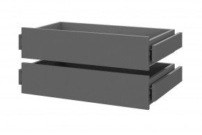 Шкаф ШК-5 + 4 полки + ящики (800) Графит в Ноябрьске - noyabrsk.mebel24.online | фото 2