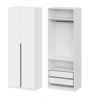 Шкаф ШК-5 + 2 полки + ящики (800) Белый текстурный в Ноябрьске - noyabrsk.mebel24.online | фото