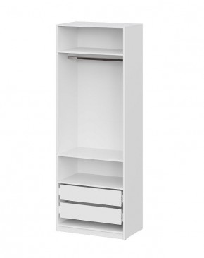 Шкаф ШК-5 + 2 полки + ящики (800) Белый текстурный в Ноябрьске - noyabrsk.mebel24.online | фото 3