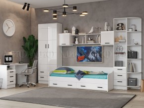 ВЕГА NEW Шкаф (Белый глянец/белый) в Ноябрьске - noyabrsk.mebel24.online | фото 3
