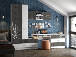 ВЕГА NEW Позитив Шкаф (Бетон темный/белый) в Ноябрьске - noyabrsk.mebel24.online | фото 3
