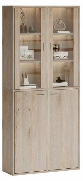 Шкаф-витрина Домино СУ(ш2в2)+2ФС+2ФГ в Ноябрьске - noyabrsk.mebel24.online | фото 2
